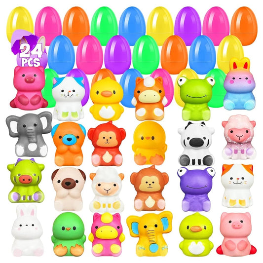 🔥Easter Best Gift 50% OFF-🎁24 PCS Easter Eggs Prefilled Slow Rising Squishy Toys