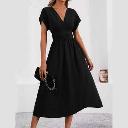 🎉Limited Sale🎉Women's V-neck Nipped-in Waist Dress